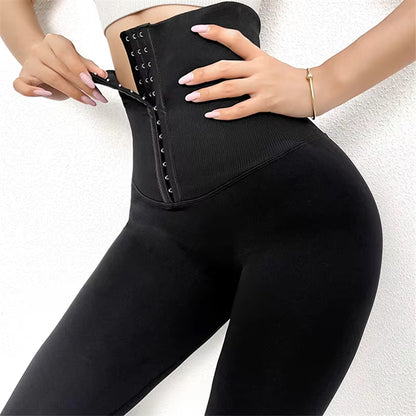 Nessaj Shaper Adjust Belts Gym Leggings High Waist Patchwork Pants Tummy Control Leggings For Fitness Running Leggings Clothes