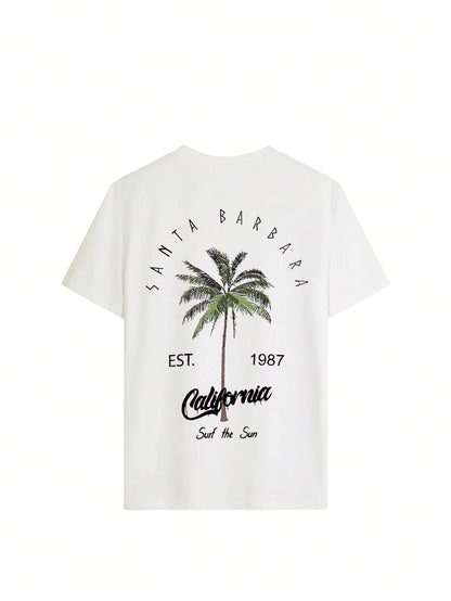 100% Cotton Women T-shirt Galafonia Coconut Palm Printed Tee Shirt Summer Comfortable Loose Tops Street Fashion Female Clothes