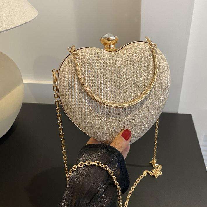 Ladies Patent Leather Square Chain Bag