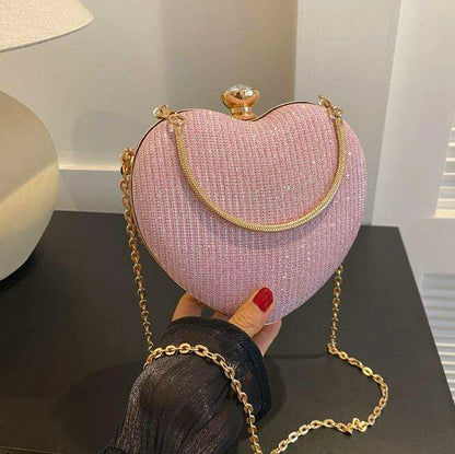 Ladies Patent Leather Square Chain Bag