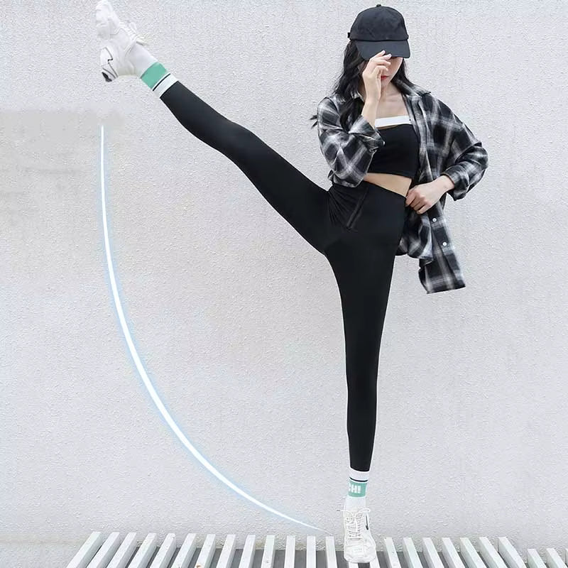 Nessaj Shaper Adjust Belts Gym Leggings High Waist Patchwork Pants Tummy Control Leggings For Fitness Running Leggings Clothes